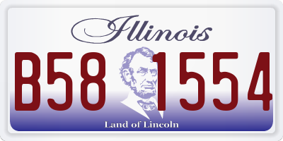 IL license plate B581554
