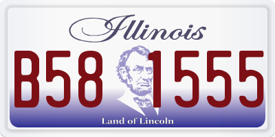IL license plate B581555