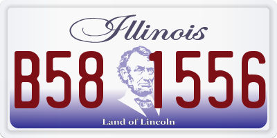 IL license plate B581556