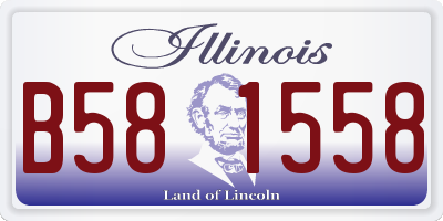 IL license plate B581558