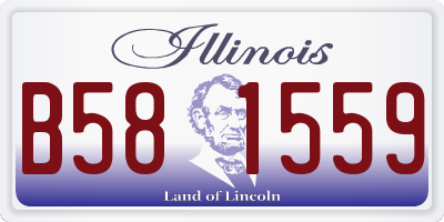 IL license plate B581559