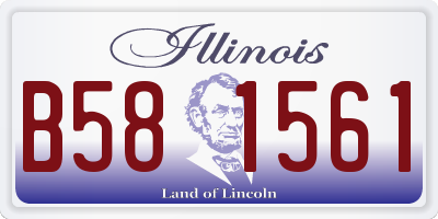 IL license plate B581561