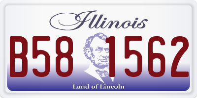 IL license plate B581562