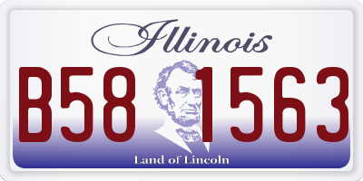IL license plate B581563