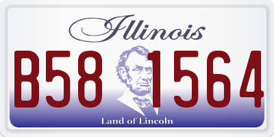 IL license plate B581564