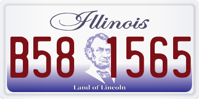 IL license plate B581565