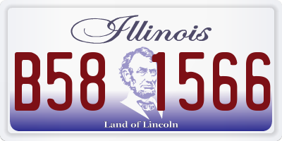 IL license plate B581566