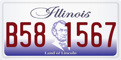 IL license plate B581567