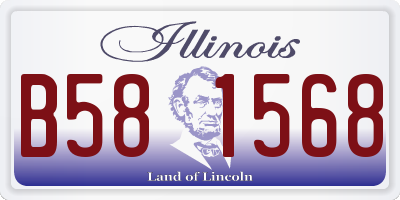 IL license plate B581568