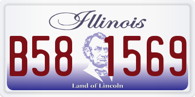IL license plate B581569