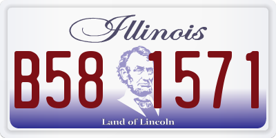 IL license plate B581571
