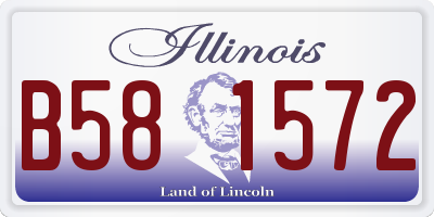 IL license plate B581572