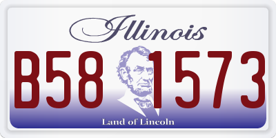 IL license plate B581573