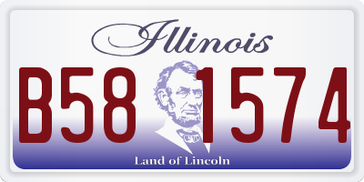 IL license plate B581574