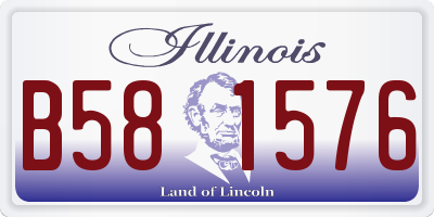IL license plate B581576