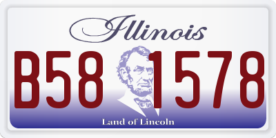 IL license plate B581578
