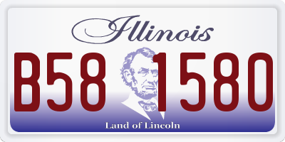 IL license plate B581580
