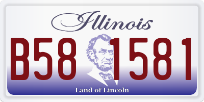 IL license plate B581581