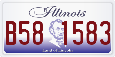 IL license plate B581583