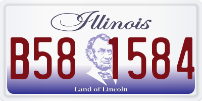 IL license plate B581584