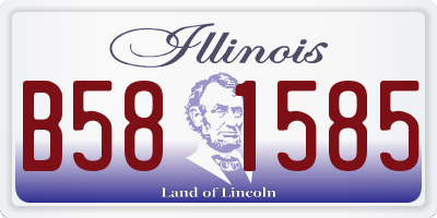 IL license plate B581585