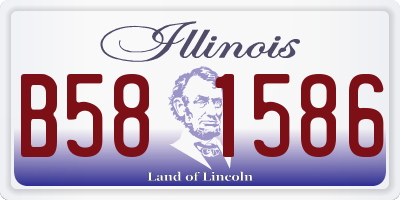 IL license plate B581586