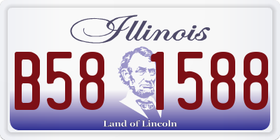IL license plate B581588