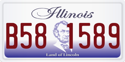 IL license plate B581589