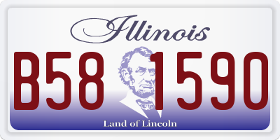 IL license plate B581590