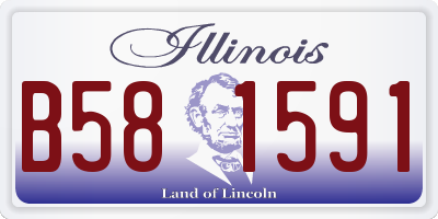 IL license plate B581591