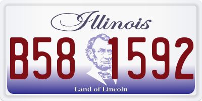 IL license plate B581592