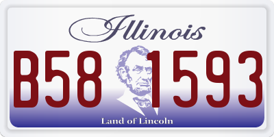IL license plate B581593