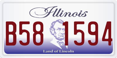 IL license plate B581594