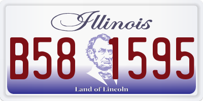 IL license plate B581595