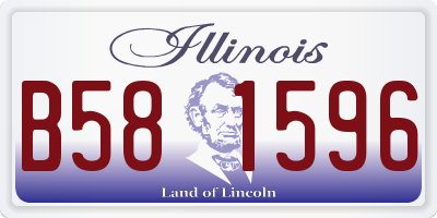 IL license plate B581596