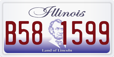 IL license plate B581599