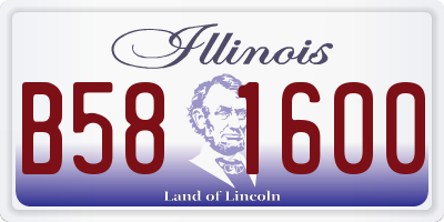 IL license plate B581600