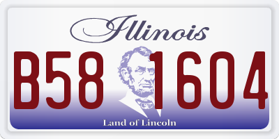 IL license plate B581604