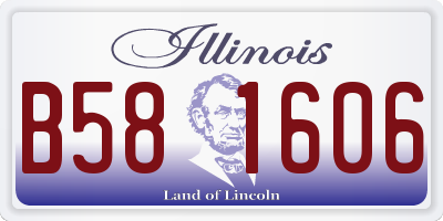 IL license plate B581606