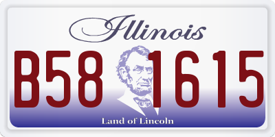 IL license plate B581615