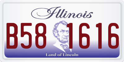 IL license plate B581616