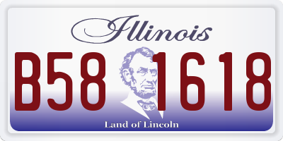IL license plate B581618