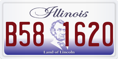 IL license plate B581620