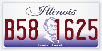 IL license plate B581625