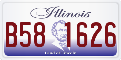 IL license plate B581626