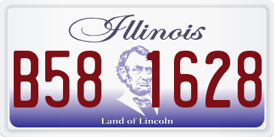 IL license plate B581628