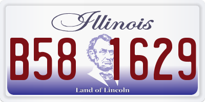 IL license plate B581629