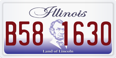 IL license plate B581630