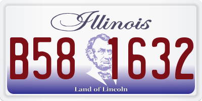 IL license plate B581632