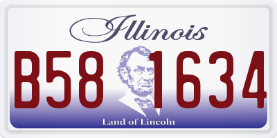 IL license plate B581634